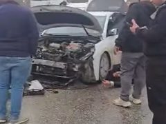 إصابات جراء حادث سير مروع بين 3 مركبات فلسطينية بالقرب من مدخل سبسطية شمال غرب نابلس.