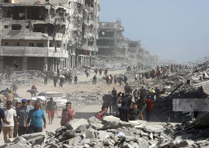 نسف مبان وإطلاق نار مكثف للاحتلال في عدة مناطق بغزة