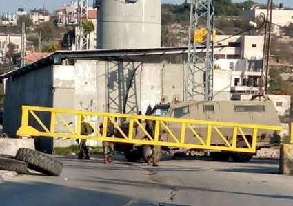 قوات الاحتلال تُغلق مداخل تقوع جنوب شرق بيت لحم
