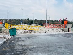 الاحتلال يضع مكعبات إسمنتية جديدة قرب المدخل الشمالي لمدينة سلفيت