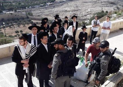 مستوطنون يقتحمون العين الفوقا في سلوان جنوب الأقصى