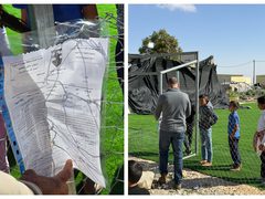 الاحتلال يُخطر بهدم ملعب أم الخير في مسافر يطا جنوب الخليل