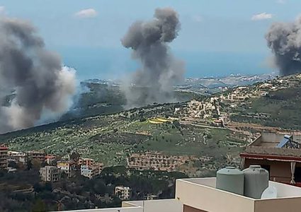 قصف مدفعي اسرائيلي يستهدف عدة بلدات في لبنان