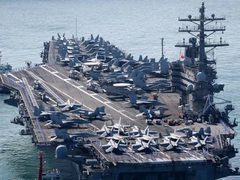 أكبر حاملة طائرات في العالم في طريقها إلى الشرق الأوسط