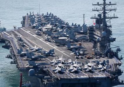 أكبر حاملة طائرات في العالم في طريقها إلى الشرق الأوسط