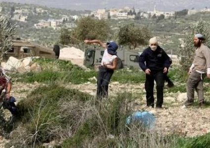 مستوطنون يهاجمون منزلا في قرية دير عمار