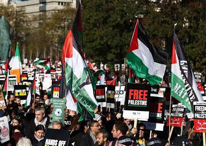 مظاهرات في بريطانيا وفرنسا دعما لغزة والأسرى الفلسطينيين