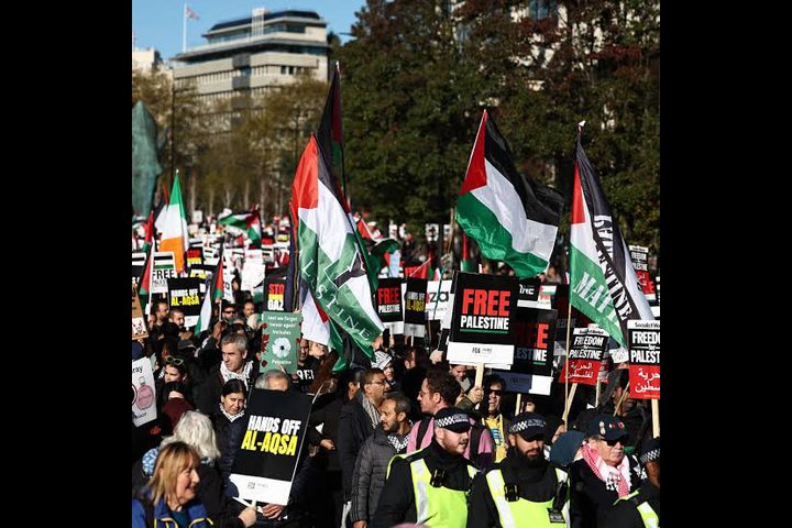 مظاهرات في بريطانيا وفرنسا دعما لغزة والأسرى الفلسطينيين
