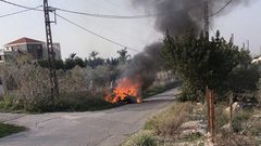 مصادر لبنانية: استشهاد شاب في قصف مركبة في جنوب لبنان