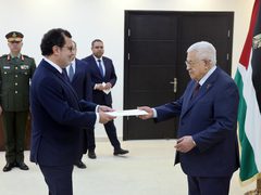 الرئيس يتقبل أوراق اعتماد رئيس مكتب تمثيل البرتغال لدى دولة فلسطين