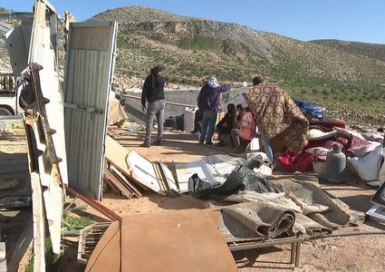 نزوح قسري متكرر لـ11 عائلة في تجمع "الخلايل" شرق رام الله تحت هجمات المستوطنين