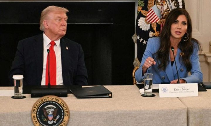 ترامب يقيل وزيرة الأمن الداخلي كريستي نويم ويعين السناتور ماركواين خلفًا لها