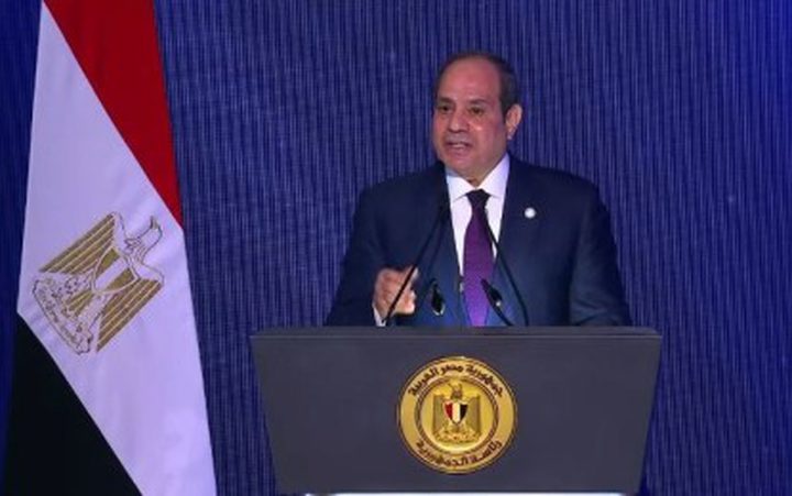 السيسي: لا سلام دون إقامة الدولة الفلسطينية بعاصمتها القدس الشرقية