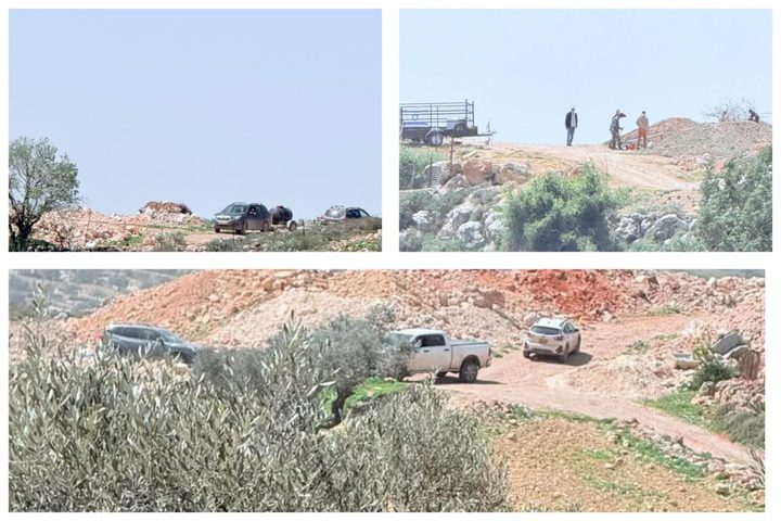 مستوطنون يشرعون بإقامة بؤرة استيطانية ويغلقون طريقًا زراعيًا في بيت إكسا