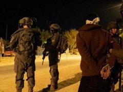 الاحتلال يعتقل ثلاثة مواطنين من نابلس