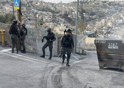 طواقم ضريبة الاحتلال تقتحم محال تجارية في بلدة سلوان