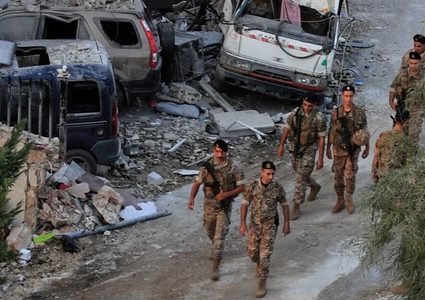 استشهاد جندي لبناني وإصابة 4 في غارة إسرائيلية على النبطية