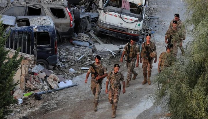 استشهاد جندي لبناني وإصابة 4 في غارة إسرائيلية على النبطية