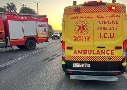 وفاة شابين إثر حادث سير مؤسف قرب مفرق جماعين جنوب نابلس