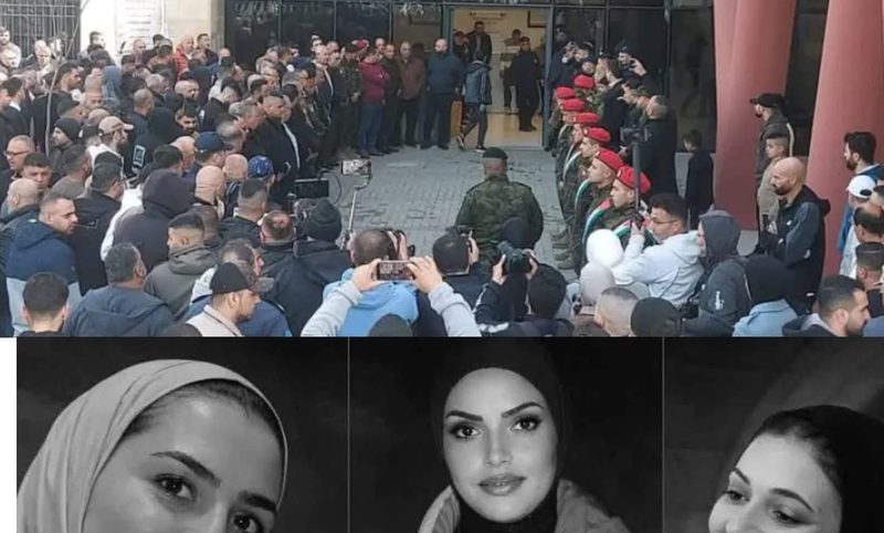 بدء مراسم الجنازة العسكرية لضحايا عائلة المسالمة في بلدة #بيت_عوا غرب الخليل؛ إثر سقوط شظـ،ـــــايا على مكان تواجدهن