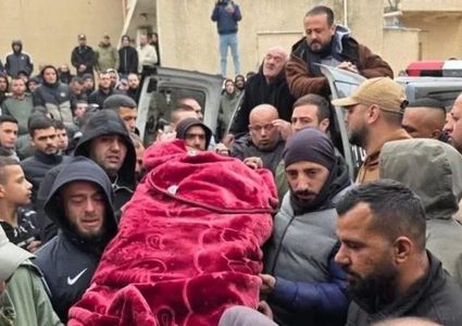 تشييع جثمان الشهيد أبو قبيطة في يطا جنوب الخليل