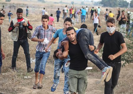 إصابة طفلين برصاص الاحتلال شرق مخيم المغازي وسط غزة