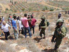 مواطنون يتصدون لهجوم مستوطنين في بلدة قصرة جنوب نابلس