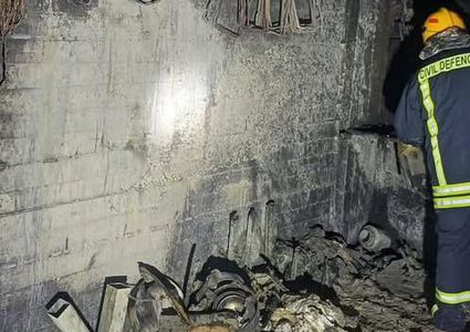 الدفاع المدني يسيطر على حريق أسفل منزل في بلدة الشيوخ بسبب تخزين محروقات مهربة