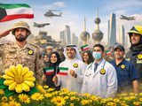 «زهرة العرفج»… شارة وطنية توحّد الكويتيين دعماً لرجال الصفوف الأمامية