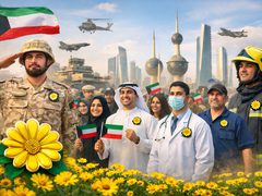 «زهرة العرفج»… شارة وطنية توحّد الكويتيين دعماً لرجال الصفوف الأمامية