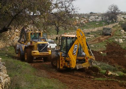 الاحتلال يصدر اوامر بتجريف ٣٣ دونما في نابلس