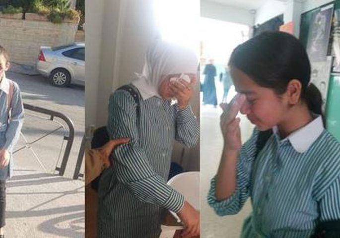 إصابات بالاختناق بصفوف الطلبة في قرية أم الخير بمسافر يطا