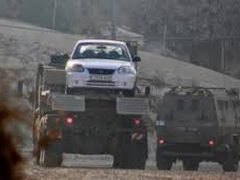 الاحتلال يستولي على مركبات خلال اقتحام قرية اللبن الشرقية