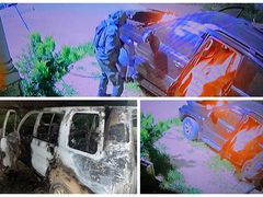 مستعمرون يحرقون مركبتين في يطا جنوب الخليل