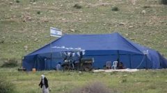 مستوطنون ينصبون خيامًا في أراضي جالود جنوب نابلس