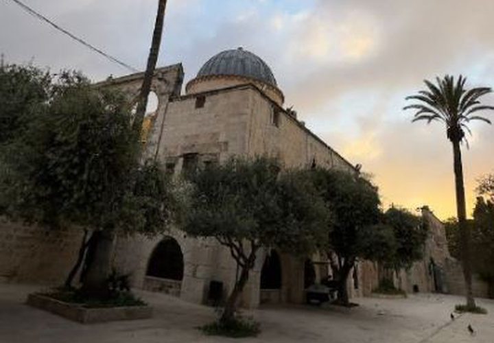 باحات المسجد الأقصى الفارغة في ظل الإغلاق المستمر صباح اليوم.