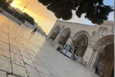 بالصور| هكذا بدت باحات المسجد الأقصى المبارك صباح اليوم في ظل الإغلاق المستمر