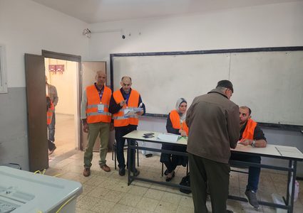 لجنة الانتخابات: نسبة المشاركة في الضفة الغربية 53.44% في الانتخابات المحلية 202