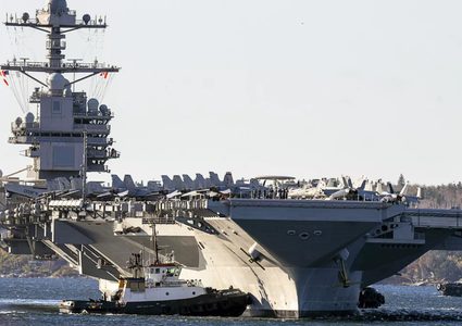 حاملة الطائرات الأميركية USS Gerald R. Ford ستغادر الشرق الأوسط خلال أيام