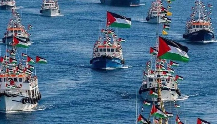 قوات الاحتلال تسيطر على سفن أسطول الصمود المتجه إلى غزة