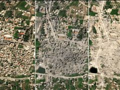 الاحتلال يطبق نموذج غزة :صور الأقمار الصناعية توثق تدمير قرى كاملة جنوب لبنان
