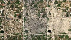 الاحتلال يطبق نموذج غزة :صور الأقمار الصناعية توثق تدمير قرى كاملة جنوب لبنان