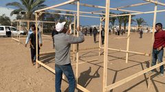 الأشغال العامة تشرع بإنشاء مركز إيواء في محافظة غزة