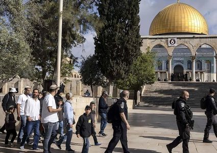 الاحتلال يعتقل مواطنة ونجلها من باحات "الأقصى"