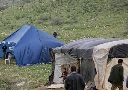 مستوطنون ينصبون خياما في المسعودية شمال غرب نابلس