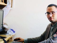 د. قبها من قسم اللغة الإنجليزية بجامعة النجاح يقدم محاضرة بجامعة جنوب كاليفورنيا