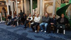 خطبة وصلاة الجمعة في الحرم الإبراهيمي الشريف بالبلدة القديمة في مدينة الخليل