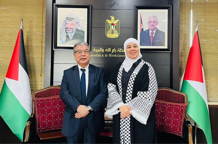 غنام تبحث آخر المستجدات السياسية مع السفير الياباني