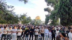 140 ألف مصلٍ يؤدون صلاة عيد الأضحى في المسجد الأقصى رغم تضييقات الاحتلال