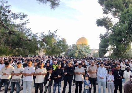 140 ألف مصلٍ يؤدون صلاة عيد الأضحى في المسجد الأقصى رغم تضييقات الاحتلال